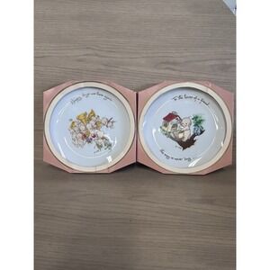 2 Kewpie Collectors Plates Happy Days Are Here Again The House Of A Friend 1973